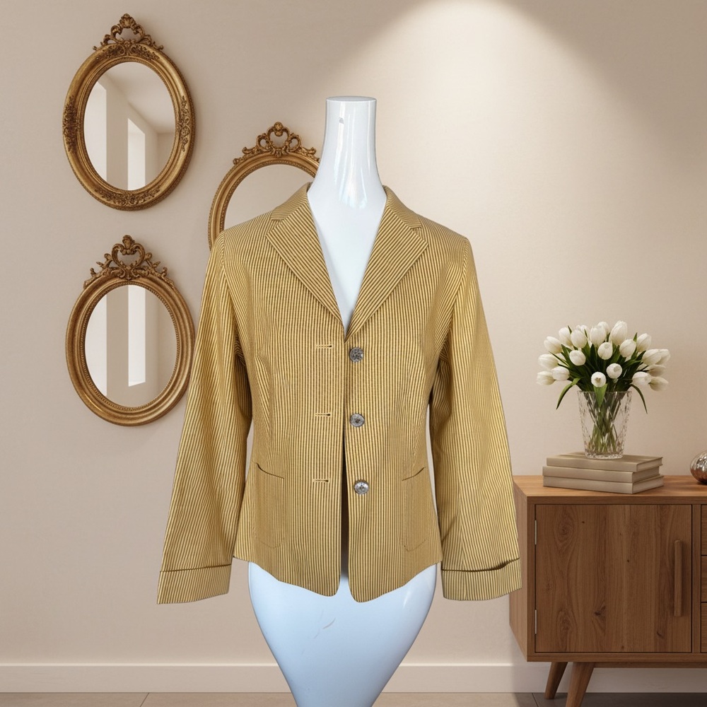 Elegant Gold Pea Coat